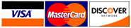 We accept Visa/Mastercard/Discover